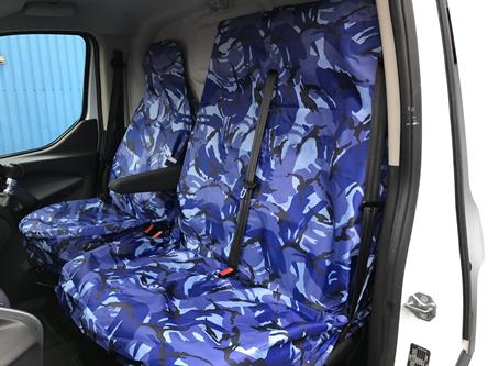 blue camo seat waterproof